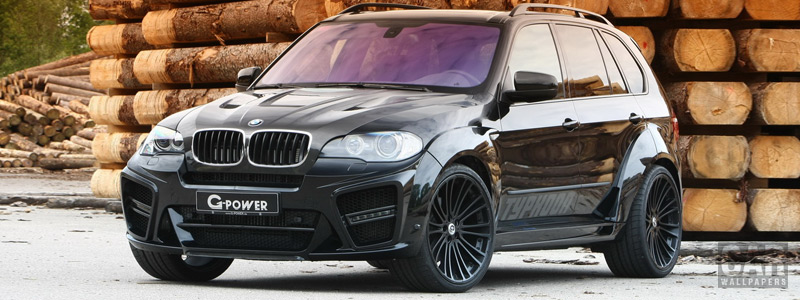 Car tuning wallpapers G-Power Typhoon Black Pearl BMW X5 - 2010 - Car wallpapers