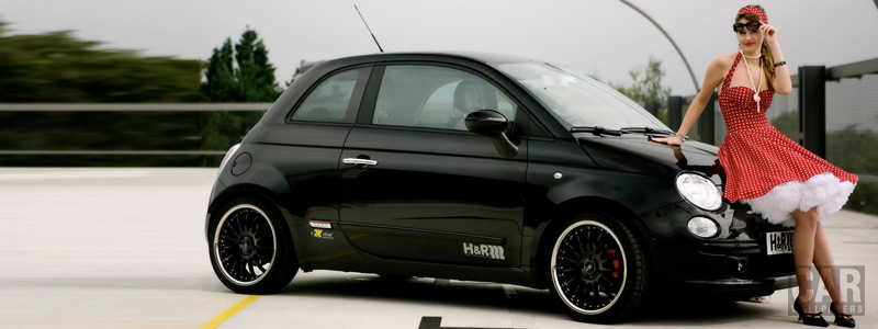 Cars wallpapers - H&R Springs Fiat 500 - Car wallpapers