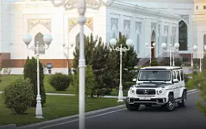 Car tuning desktop wallpapers TopCar Mercedes-AMG G 63 Inferno White - 2019