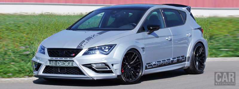 Car tuning desktop wallpapers JE Design Seat Leon Cupra 300 Widebody - 2018 - Car wallpapers